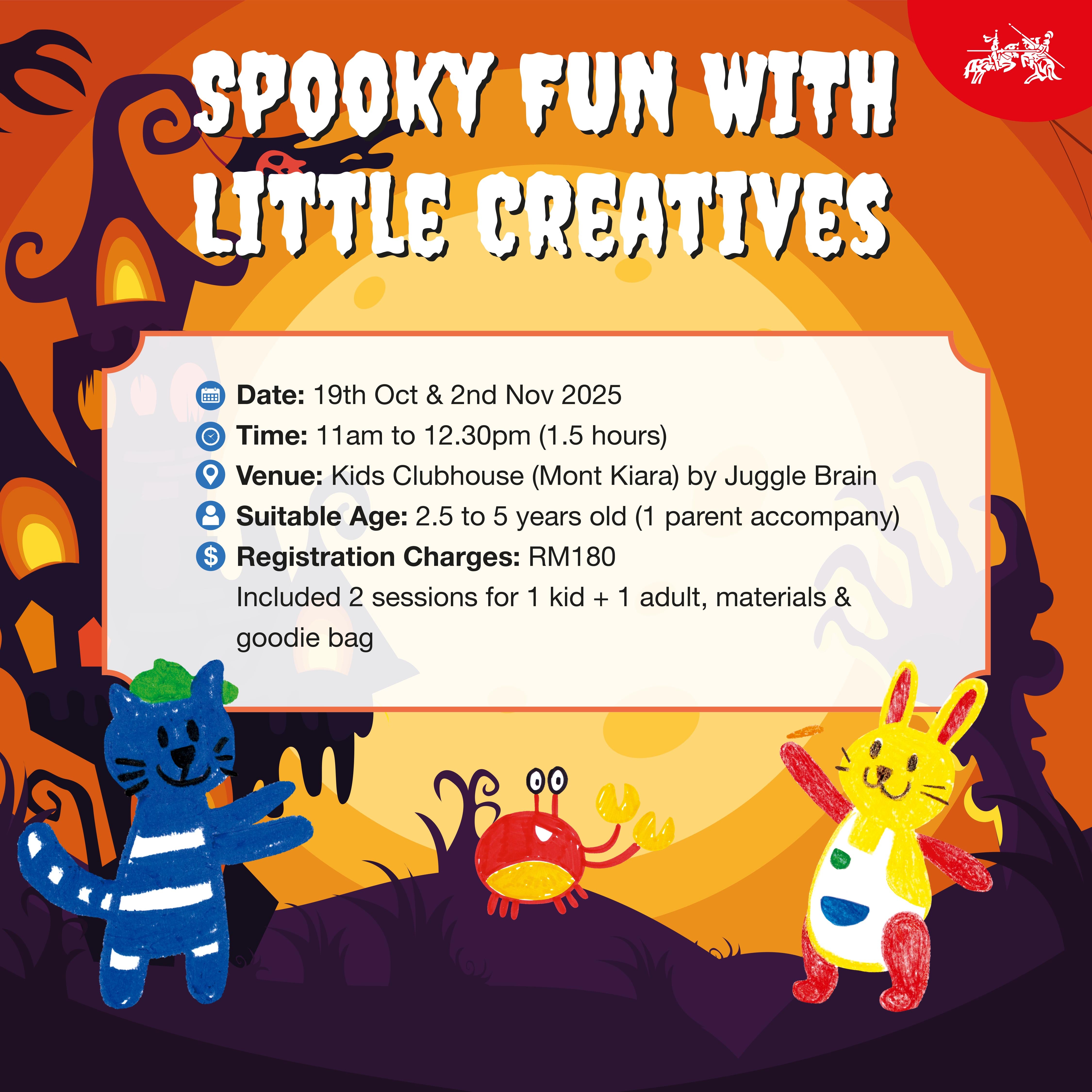 Little Creatives Art Play Workshops - Halloween 2025