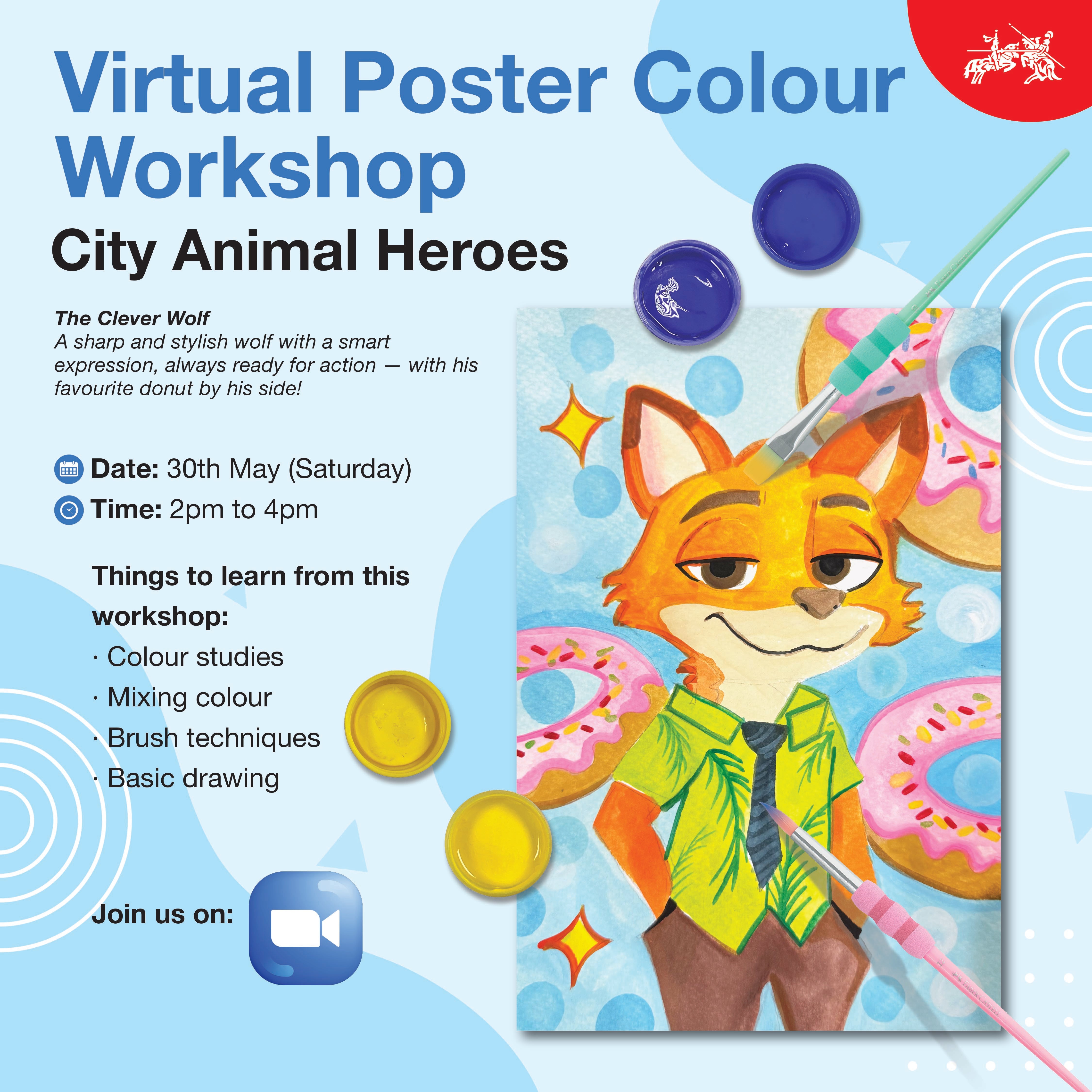 Virtual Poster Colours Workshop (2 Or 3 Sessions) May-Jun 2026