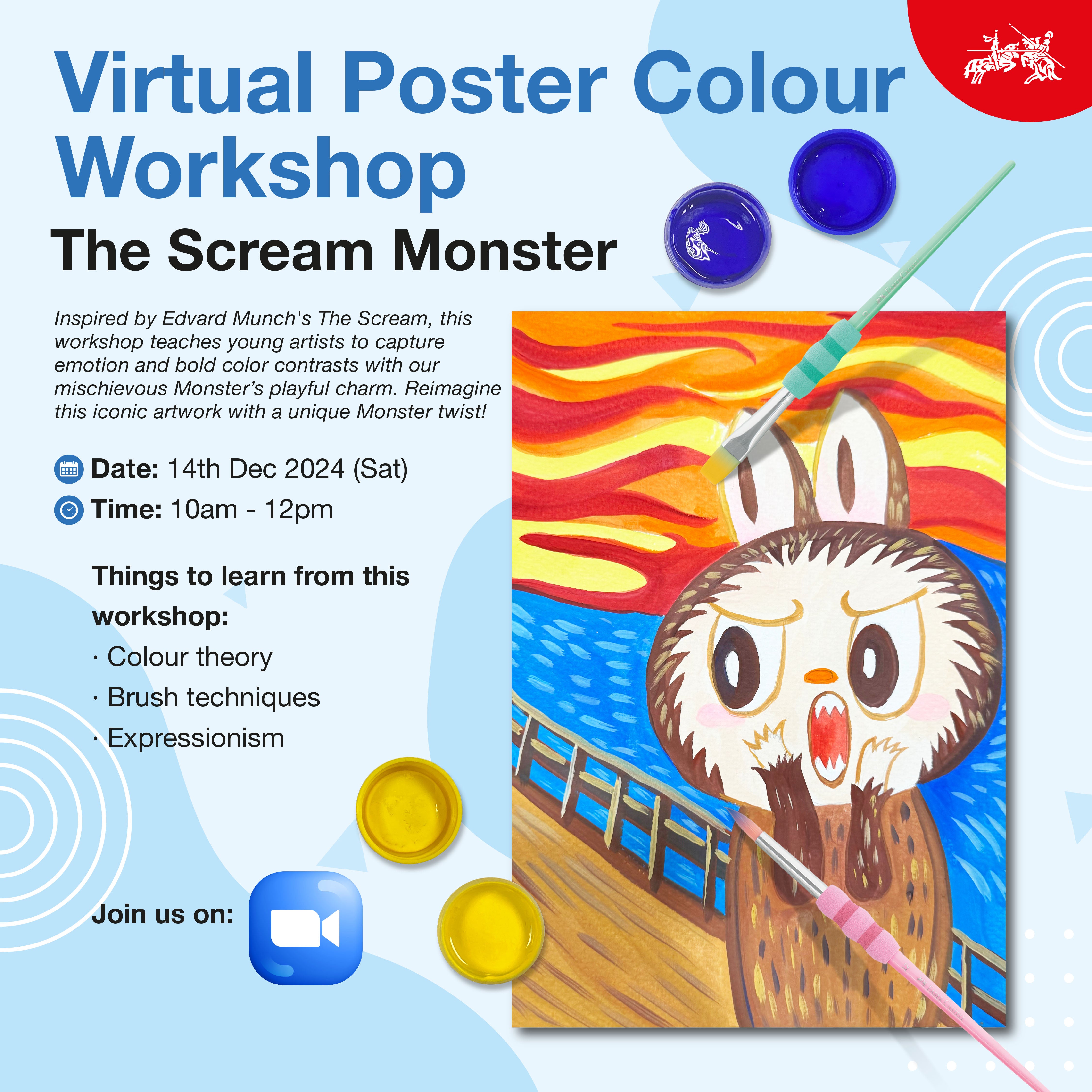 Virtual Poster Colours Workshop (2 Or 3 Sessions) Dec 2024