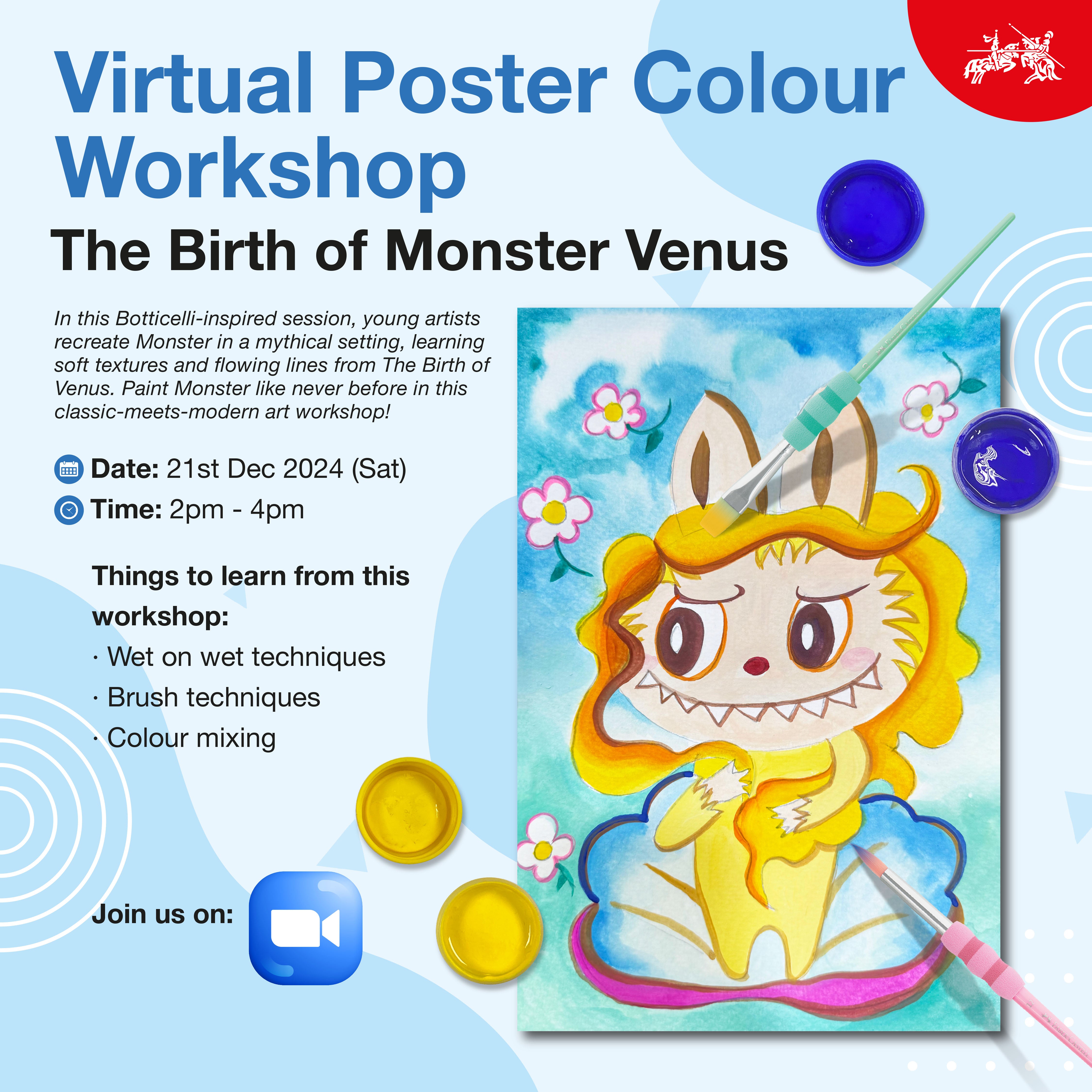 Virtual Poster Colours Workshop (2 Or 3 Sessions) Dec 2024