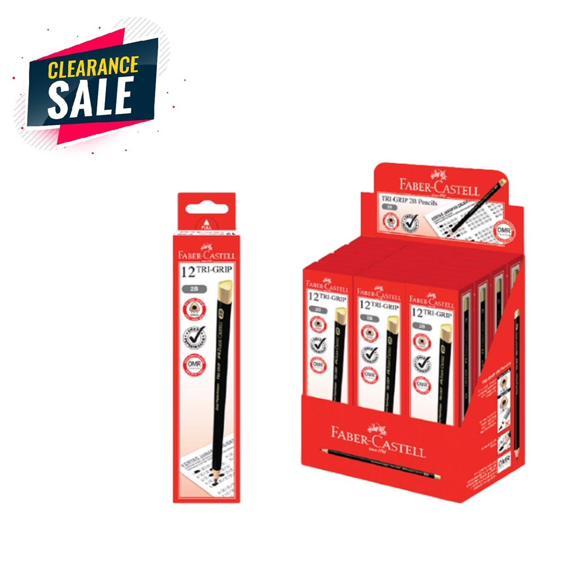 [Clearance] Tri-Grip 2B-12pcs (Box of 12)