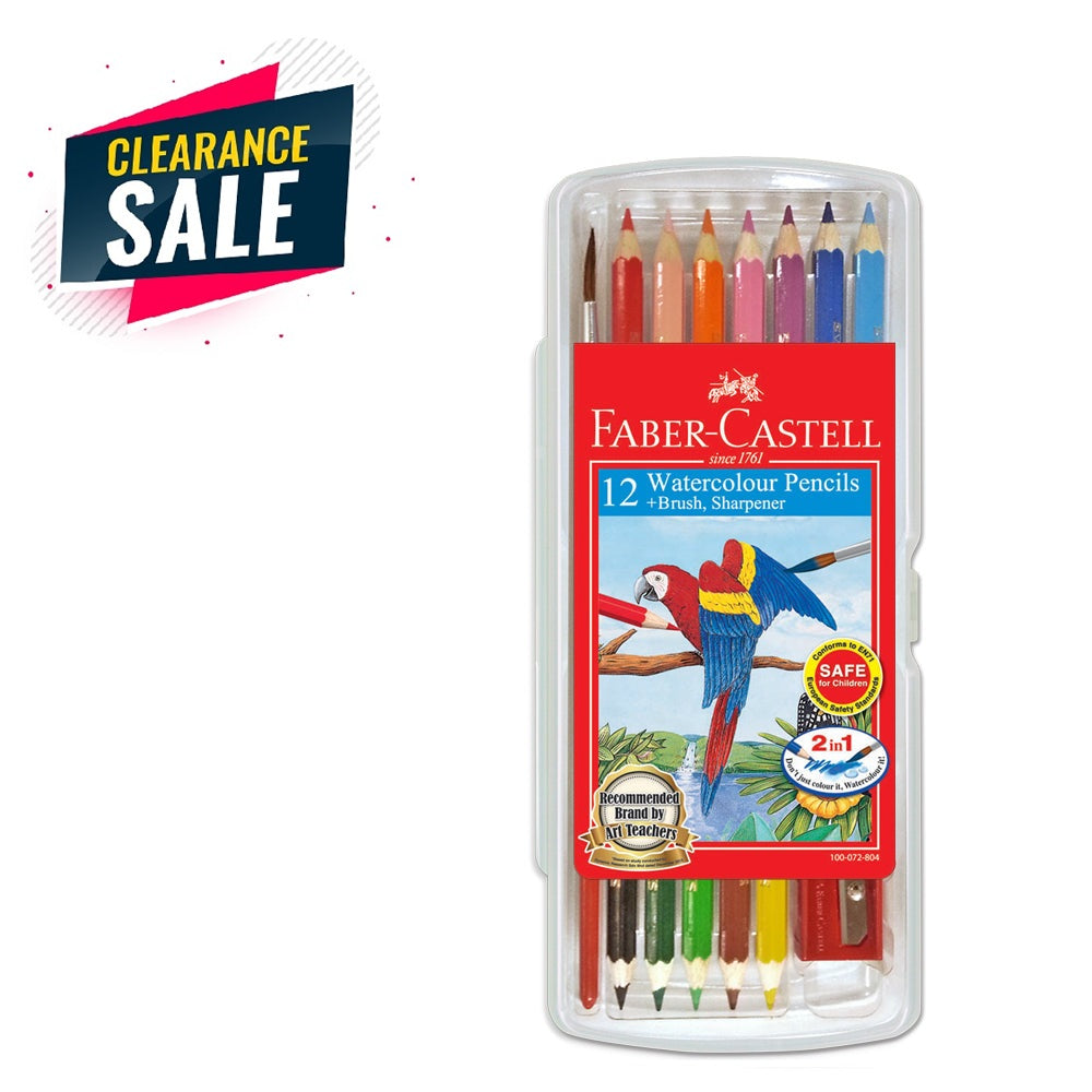 [Clearance] Watercolour pencils 12S in Clear Box