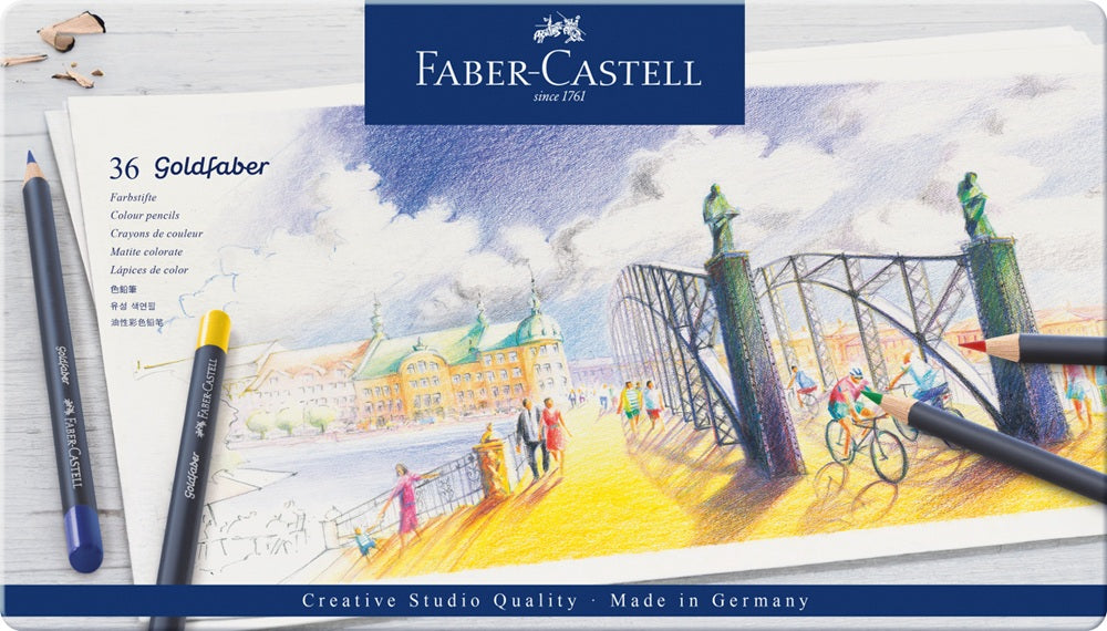 Goldfaber Colour Pencil, Tin of 36