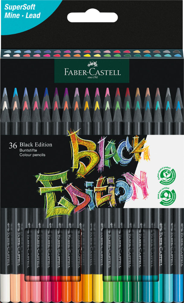 Black Edition Colour Pencils 36x