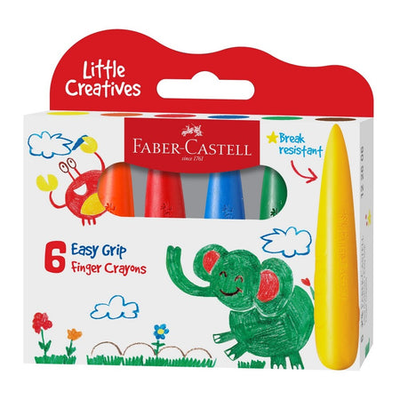 Little Creatives Easy Grip Crayons Set of 6