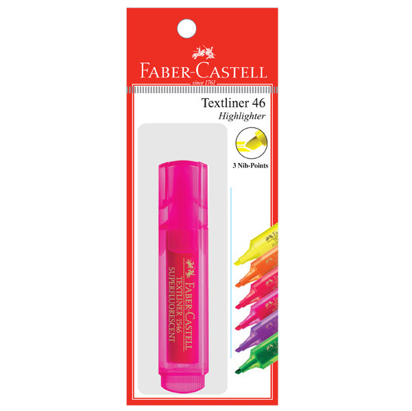 Highlighter Textliner 46 Superflourescent, 1x PB Pink