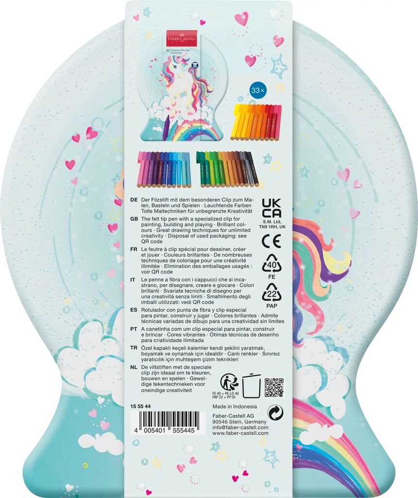 [Online Exclusive] Fibre-tip pen Connector Unicorn, 20 Colours
