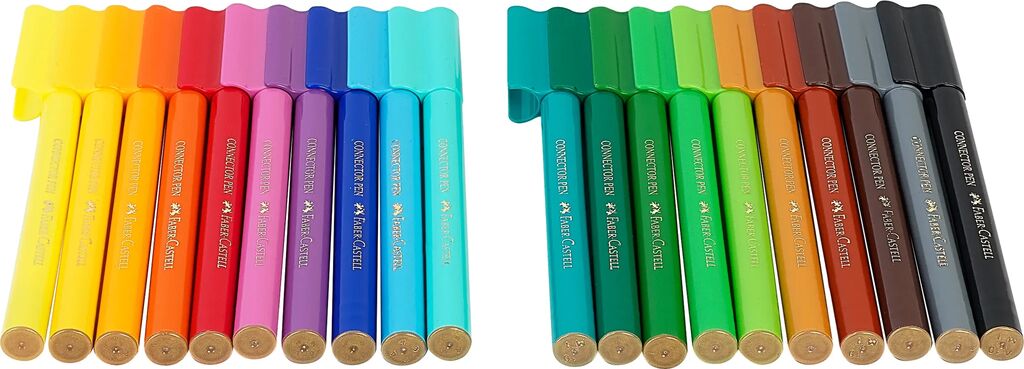 [Online Exclusive] Felt-tip pen Connector Dinosaur, 20 Colours
