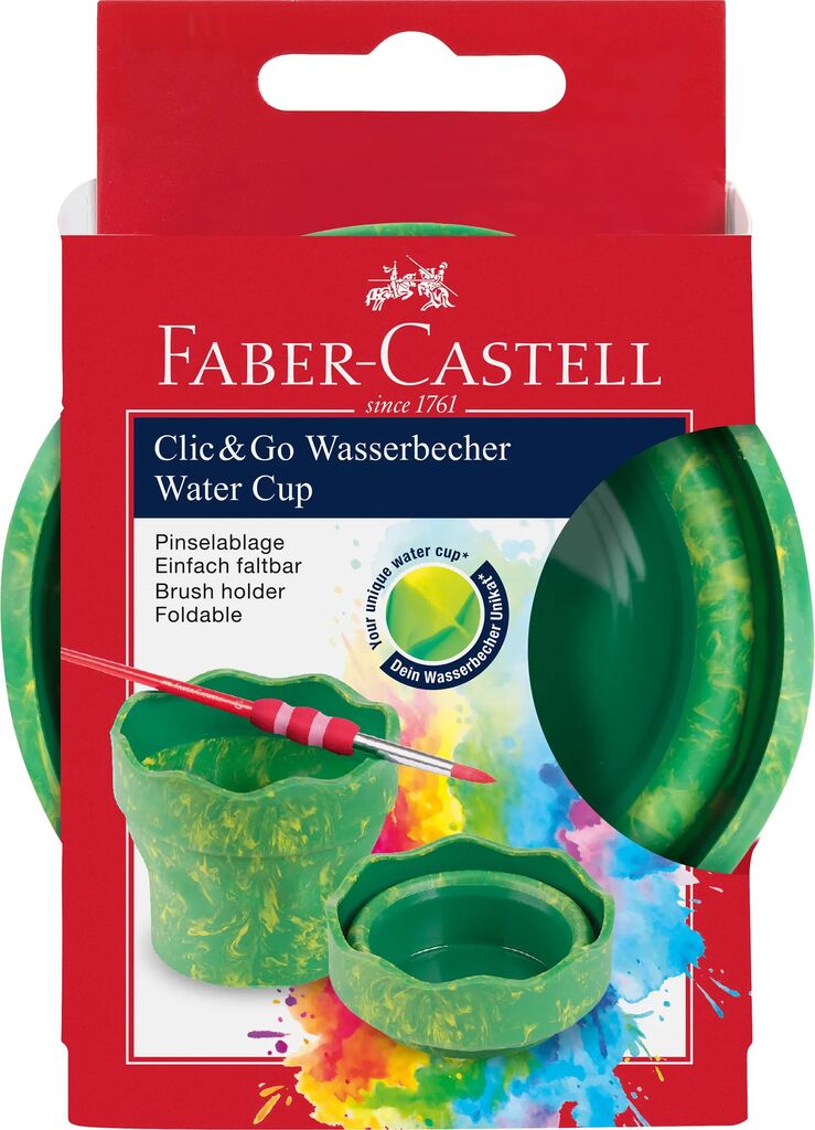 [Online Exclusive] Clic & Go Water Cup, Green Marble