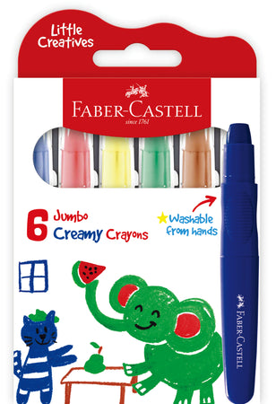 Little Creatives Jumbo Creamy Crayon, Pack of 6