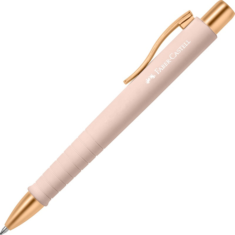 Poly Ball Urban Ballpoint Pen, Pale Rose, XB (1.2mm), Blue Ink