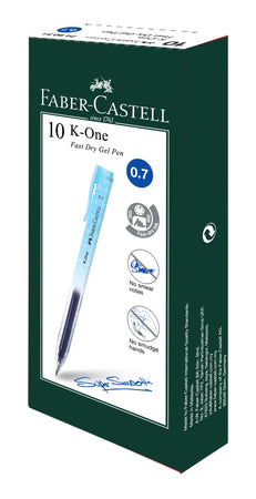 Gel Pen K-One Box of 10, Blue 0.7