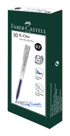 Gel Pen K-One Box of 10, Black 0.7