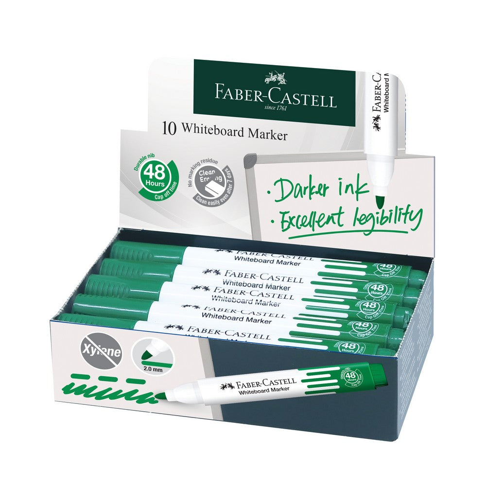 Whiteboard Marker W20 Bullet, Box of 10 Green