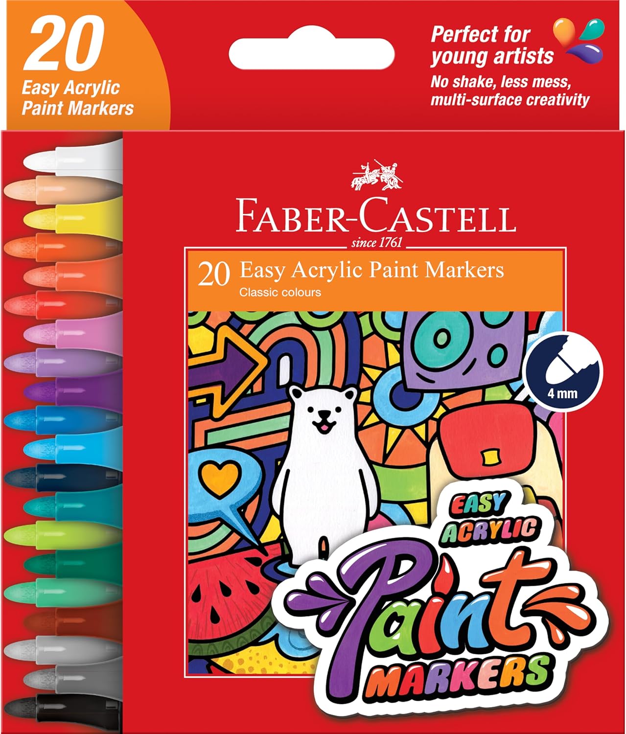 [Online Exclusive] Easy Acrylic Paint Marker 20 Colours