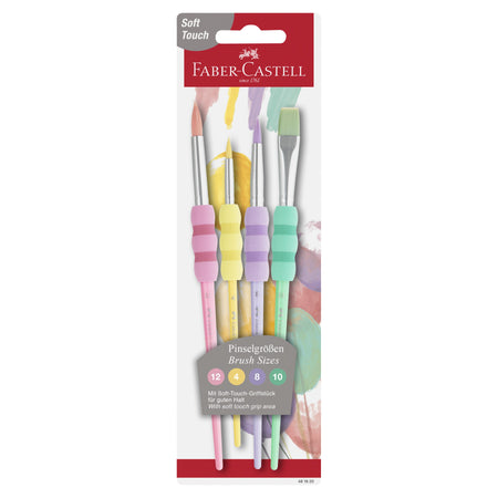 Pastel Brush Set With Soft Touch Grip Area