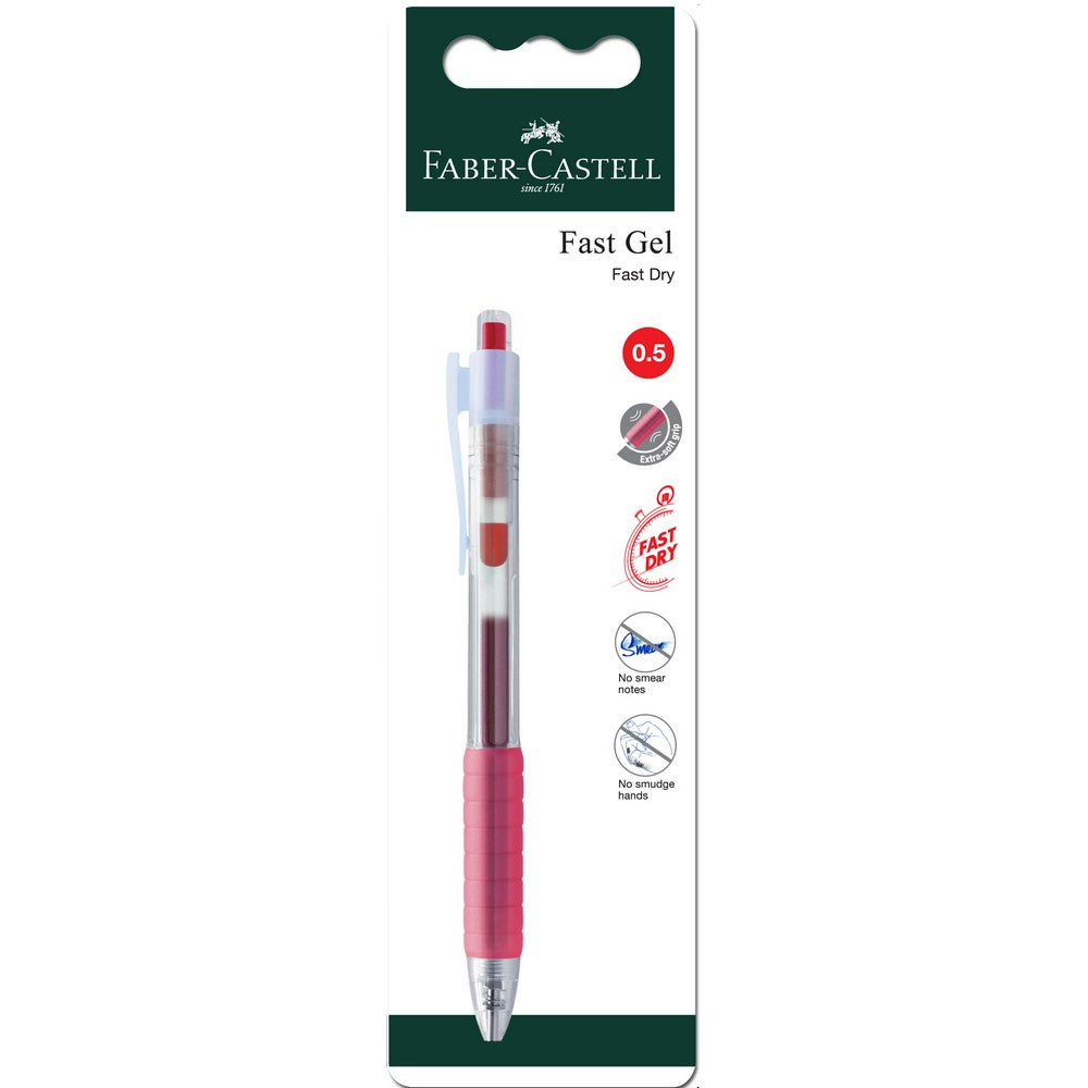 Gel Pen Fast Gel 1xBC, Red 0.5