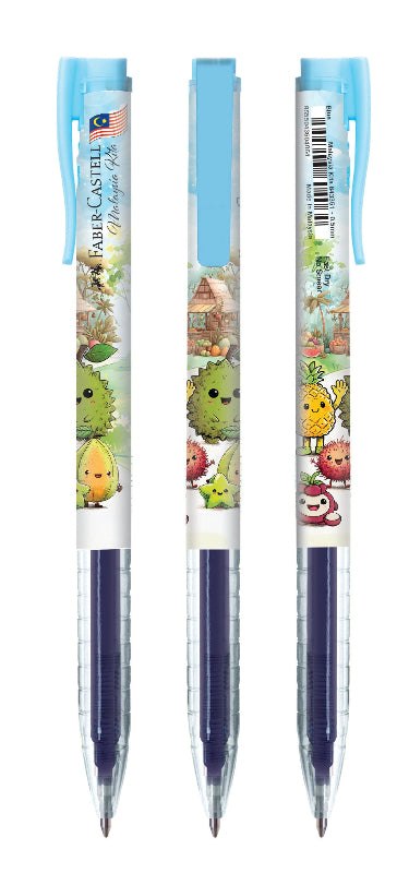 [Limited Edition] Malaysia Kita Pen Gel Pen, 0.5mm, Assorted Colour, Pack of 2
