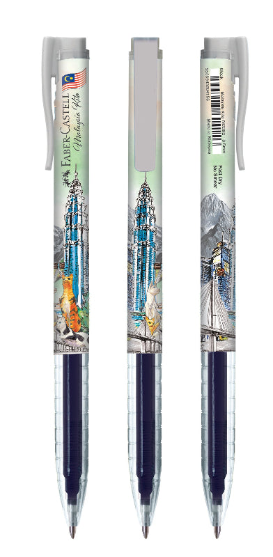 [Limited Edition] Malaysia Kita Pen Gel Pen, 0.5mm, Assorted Colour, Pack of 2