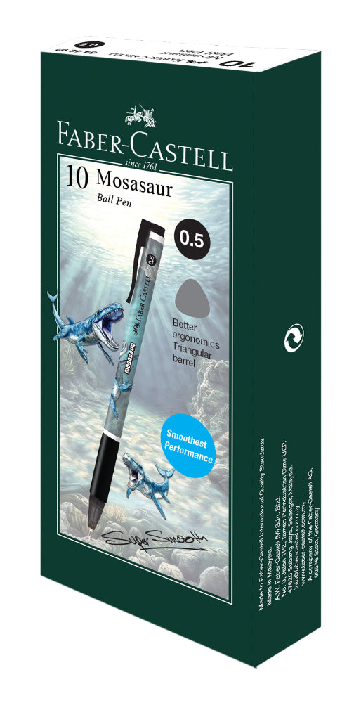 [Limited Edition] Jurassic Land Grip X Ball Pen, D2, Black, 0.5mm (Box of 10)