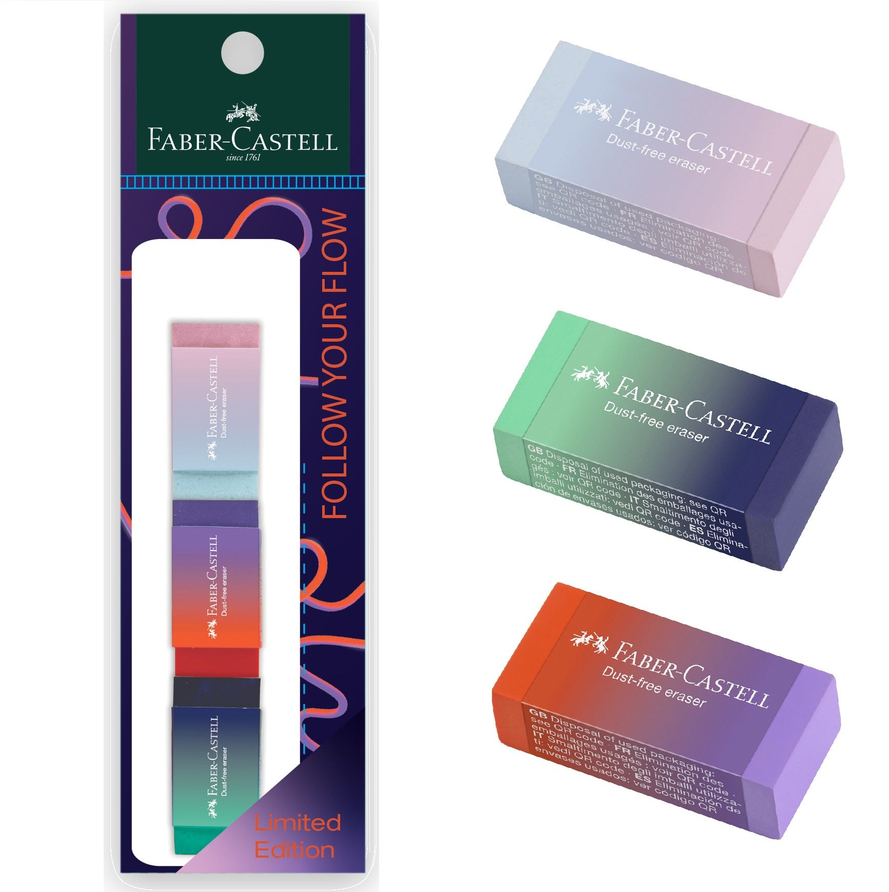 Flow Eraser PVC-free Dust-free Polybag of 3