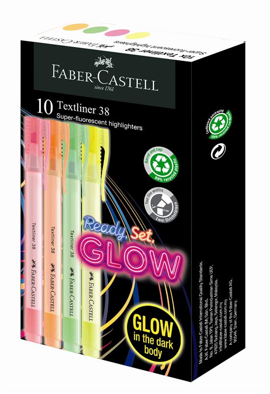 GLOW Textliner 38 - Cosmic Pink (Box of 10)