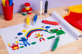 Little Creatives Jumbo Washable Squeezing Paintbrushes – Pack of 6