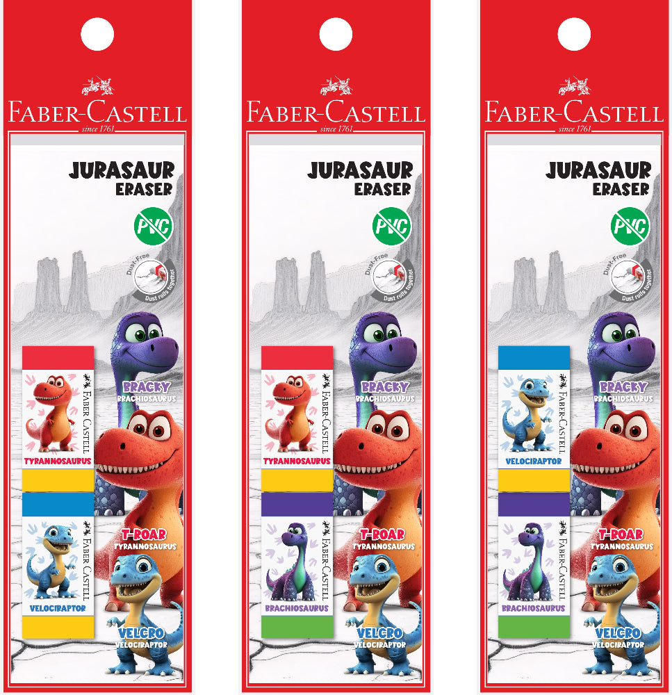 [Limited Edition] Jurasaur Eraser PVC-Free & Dust-Free, PB of 2