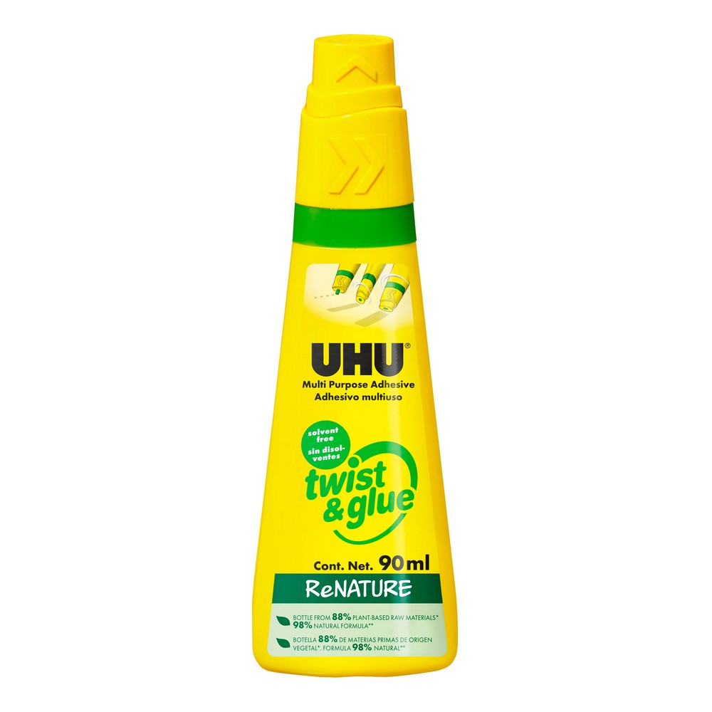 [Bulk] UHU All Purpose Twist & Glue ReNature (90ml x 12)