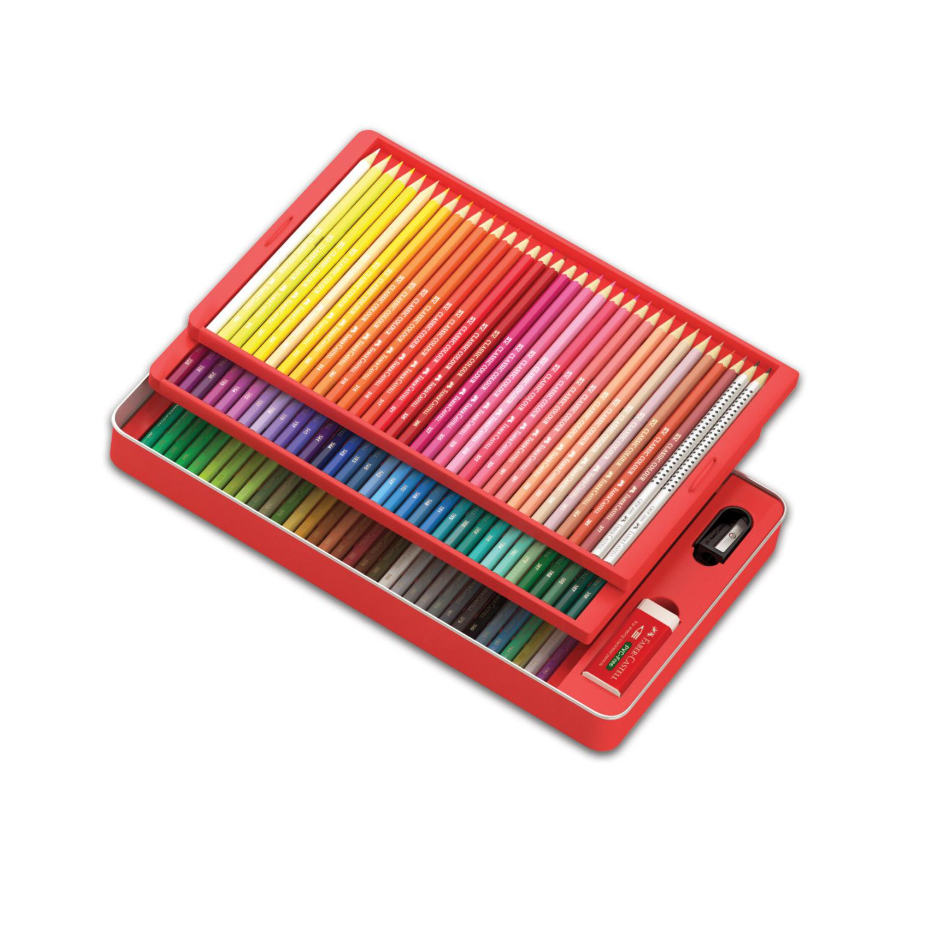 Classic Colour Pencils in Tin Case, 100 colours