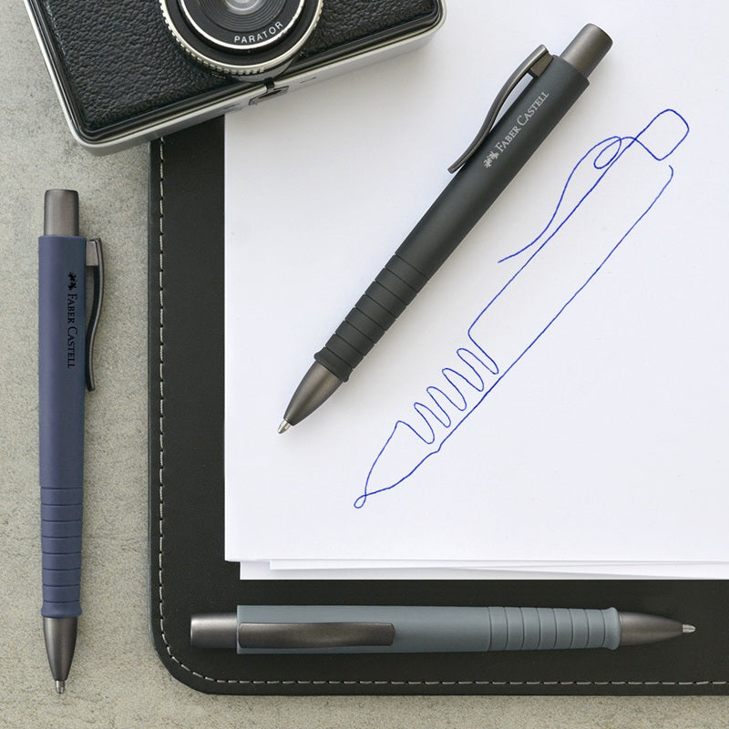 Poly Ball Urban Ballpoint Pen, Sky Blue, XB (1.2mm), Blue Ink