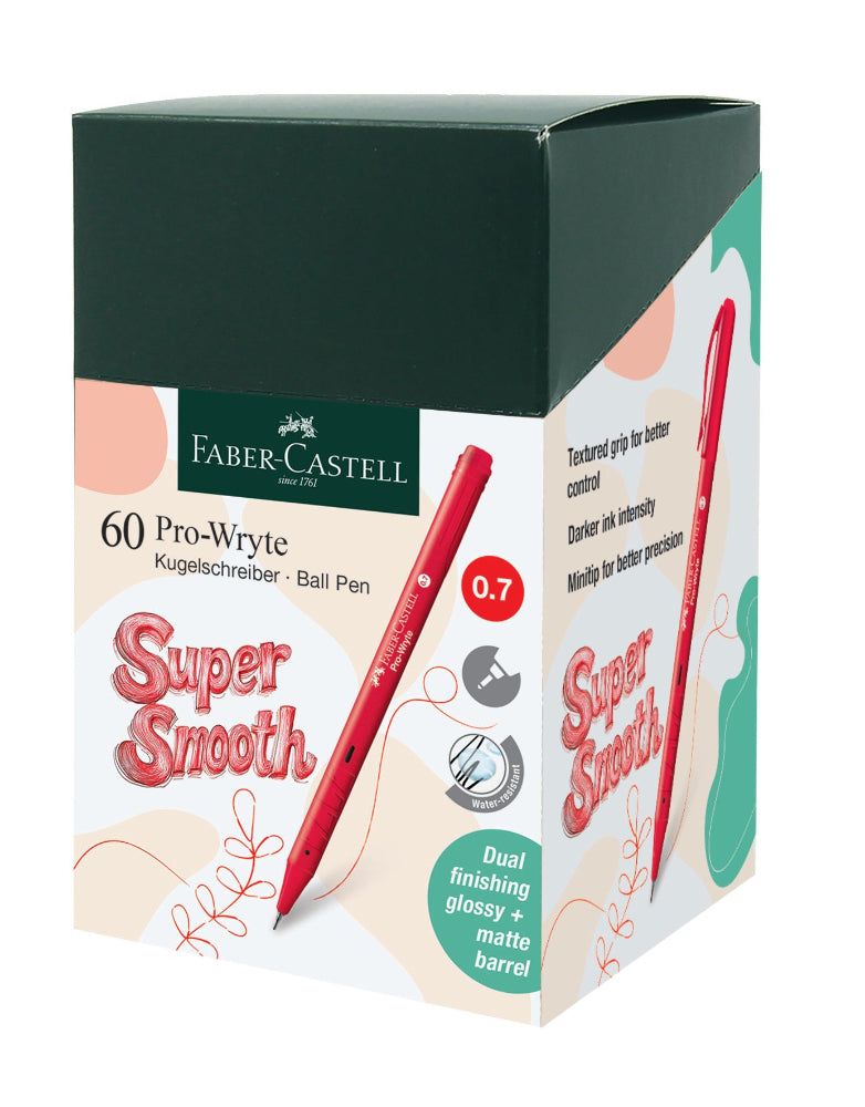 [New Arrival] Pro-Wryte Ball Pen, Red, 0.7mm, Box of 60