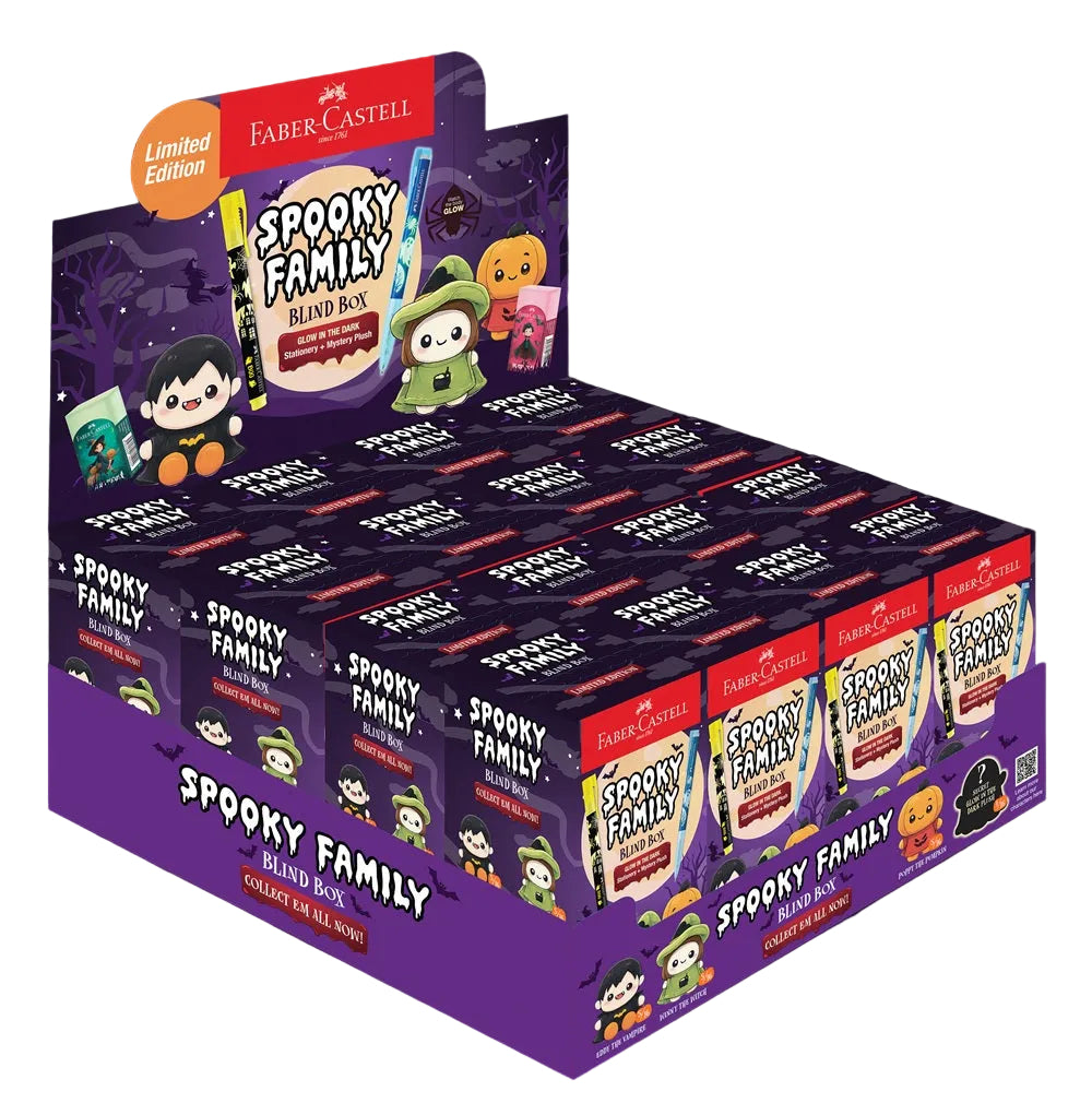 Spooky Family Blind Box - Glow in the Dark Stationeries + Mystery Plush