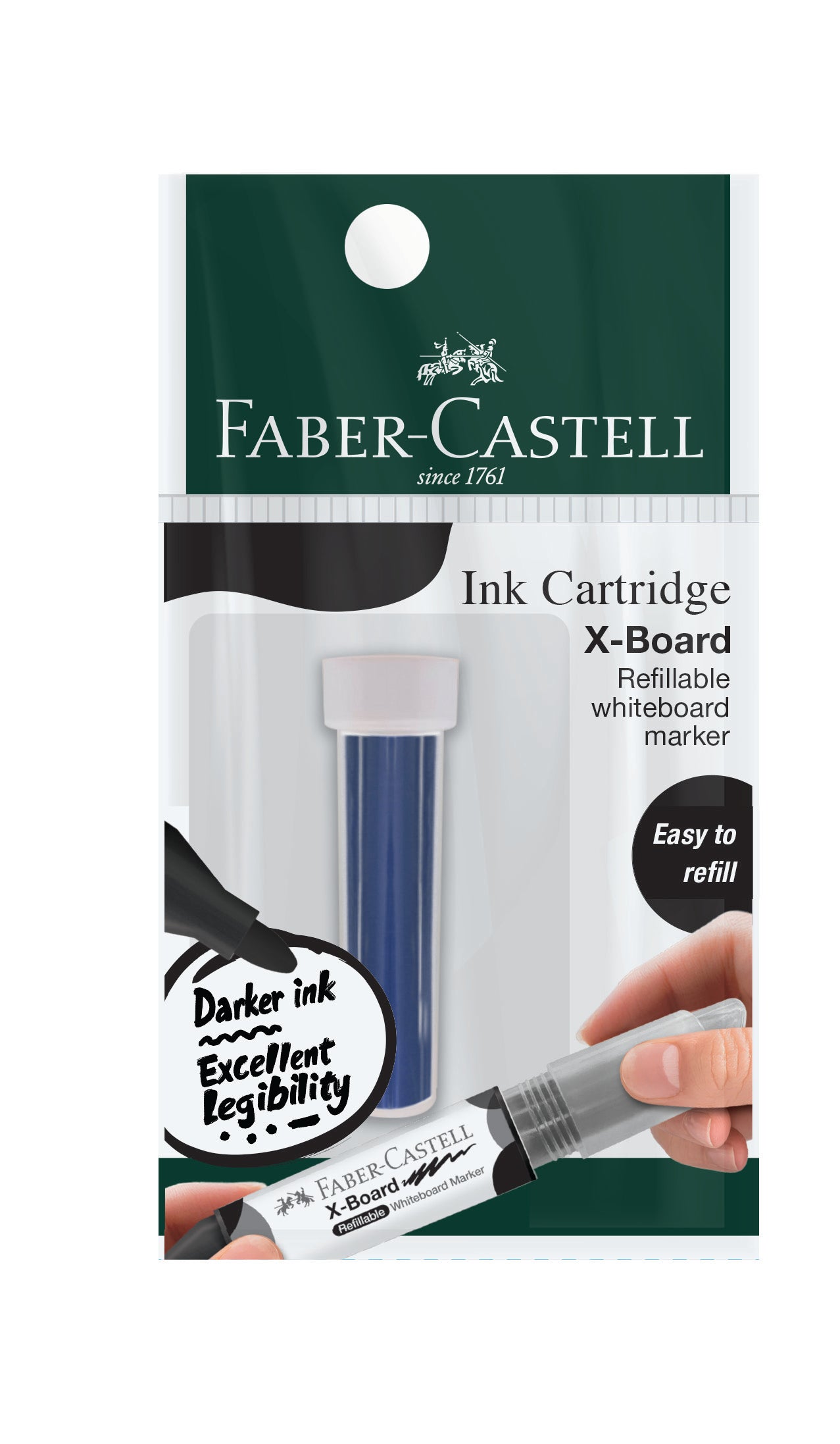 X-Board Whiteboard Marker Refill, Blue, Polybag of 1