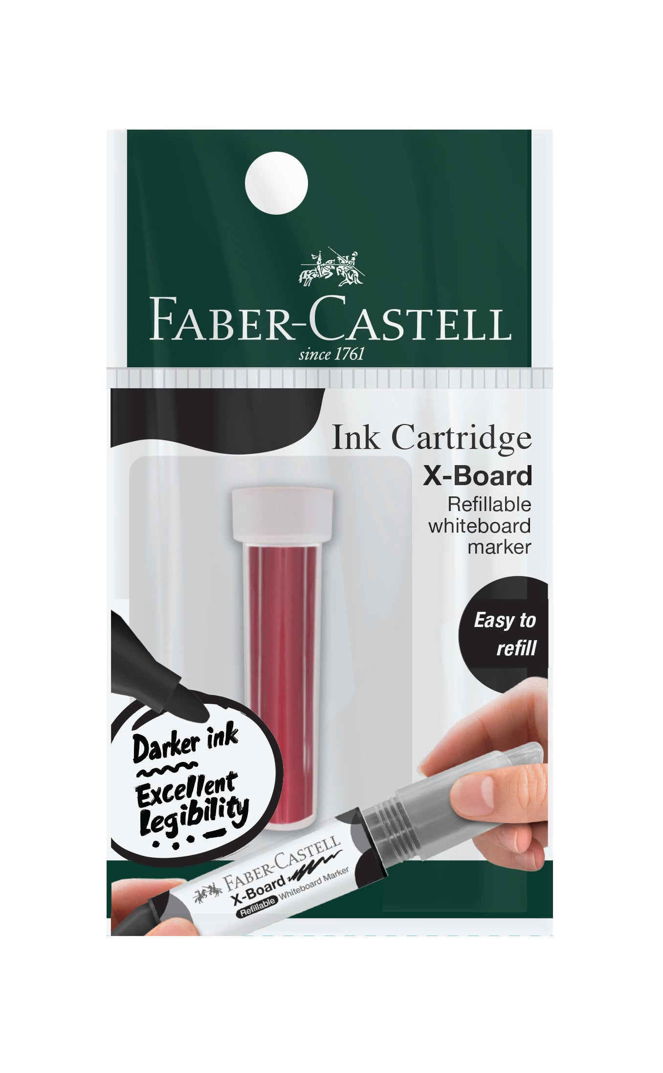 X-Board Whiteboard Marker Refill, Red, Polybag of 1