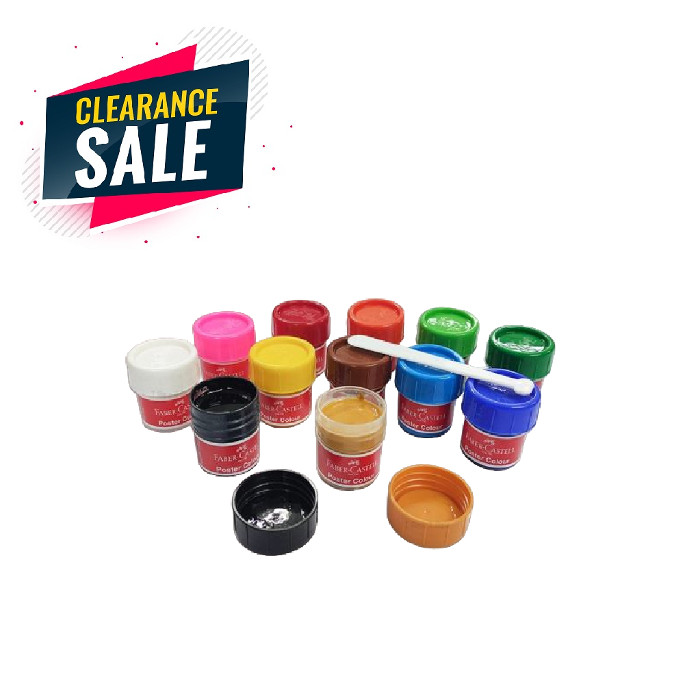 [Clearance] Poster Colours Assorted Colours, Loose Packaging (Pack of 10)