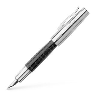 E-Motion Precious Resin Croco Black Fountain Pen - Fine