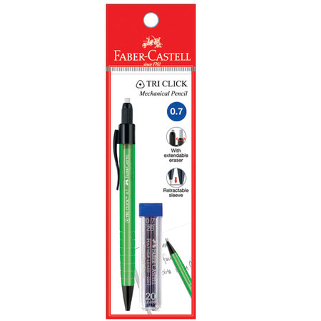 Tri Click Classic Mechanical Pencil with Leads, 1x PB 0.7