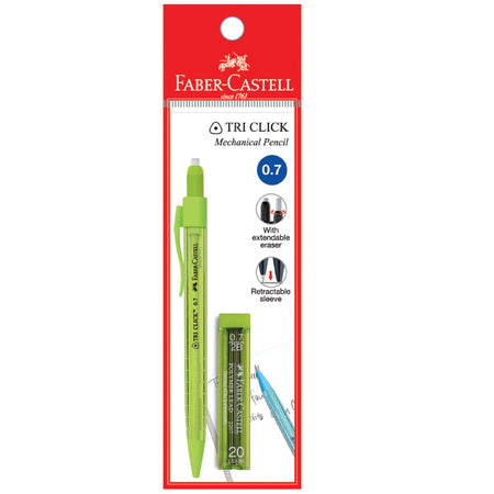 Tri Click Pastel Mechanical Pencil with Leads, 1x PB 0.7