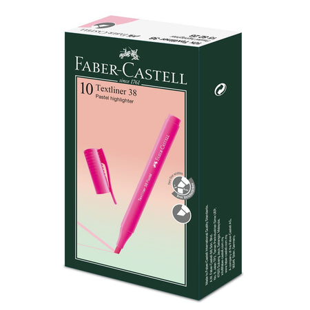 Highlighter Textliner 38 Pastel, Box of 10 Purple Pink