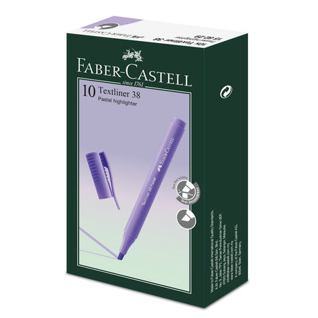 Highlighter Textliner 38 Pastel, Box of 10 Lilac