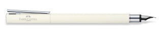 Neo Slim Ivory Shiny Chrome Fountain Pen, Fine