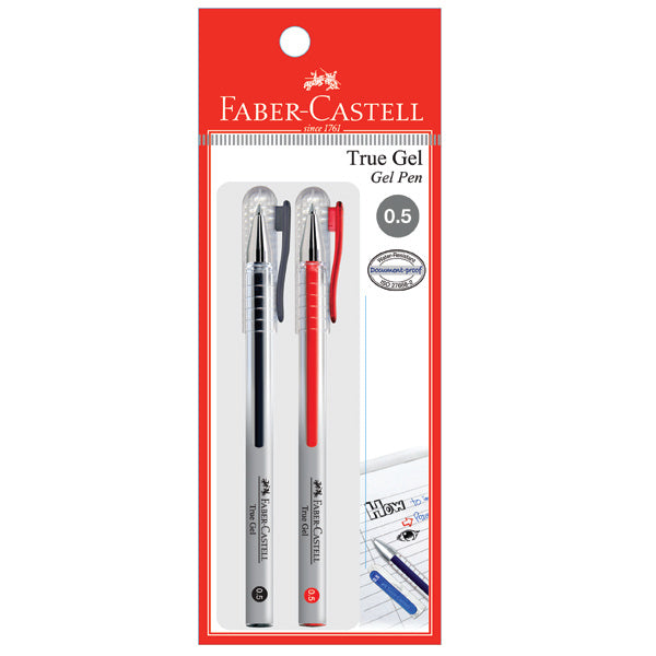 Gel Pen True Gel 2xPB, Black/Red 0.5