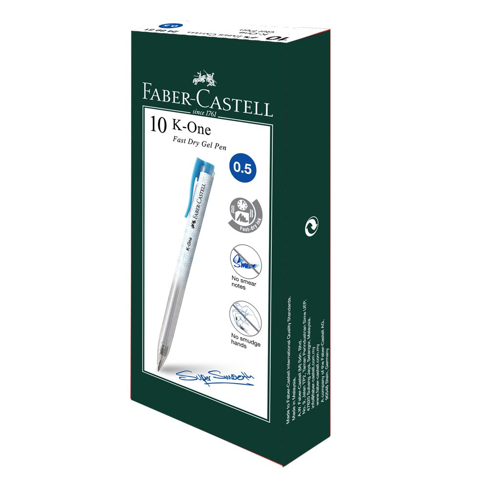 Gel Pen K-One Box of 10, Blue 0.5