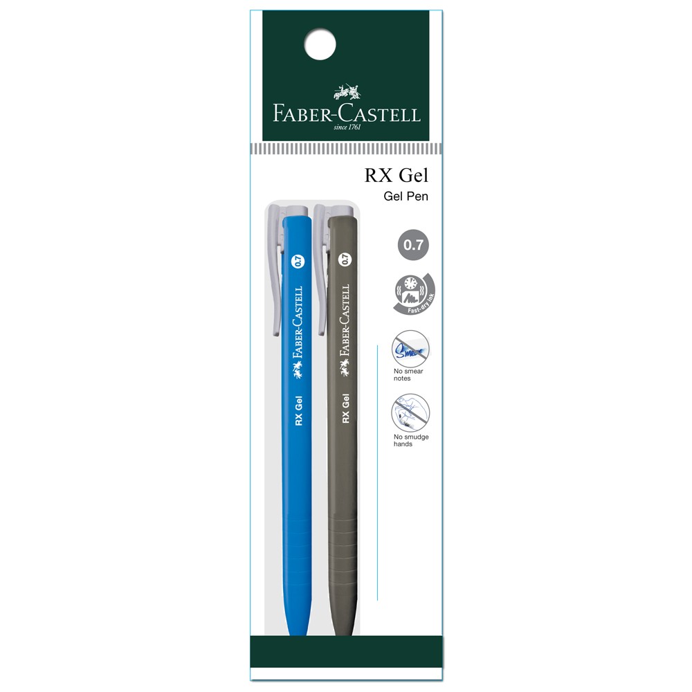 Gel Pen RX Gel 2xPB, Blue/Black 0.7