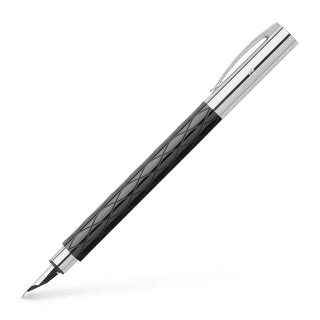 Ambition Rhombus Black Fountain Pen, Broad