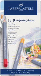 Goldfaber Aqua Watercolour Pencil, Tin of 12