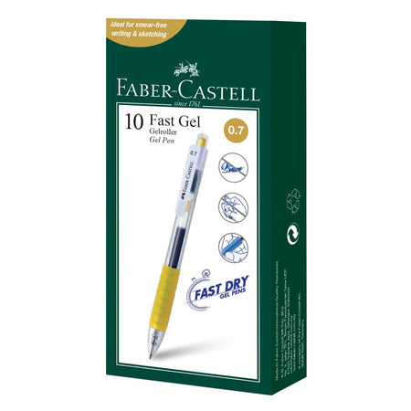 Gel Pen Fast Gel Box of 10, Gold 0.7
