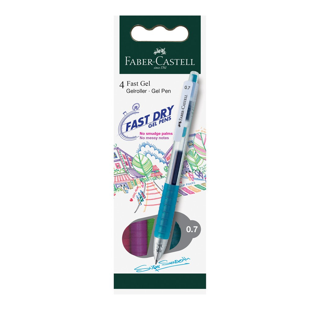 Gel Pen Fast Gel Colour HS of 4 0.7