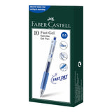 Gel Pen Fast Gel Box of 10, Blue 0.5